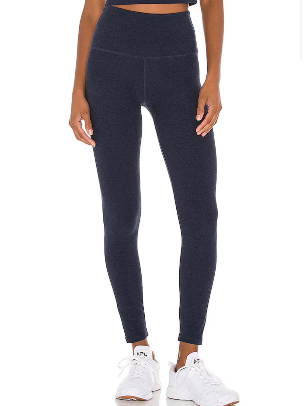 Beyond Yoga High-Waist Leggings in Deep Navy